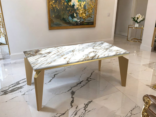 Pompeii - Genuine Marble-Top Dining Table