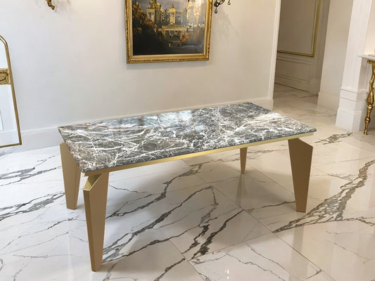 Pompeii - Genuine Marble-Top Dining Table